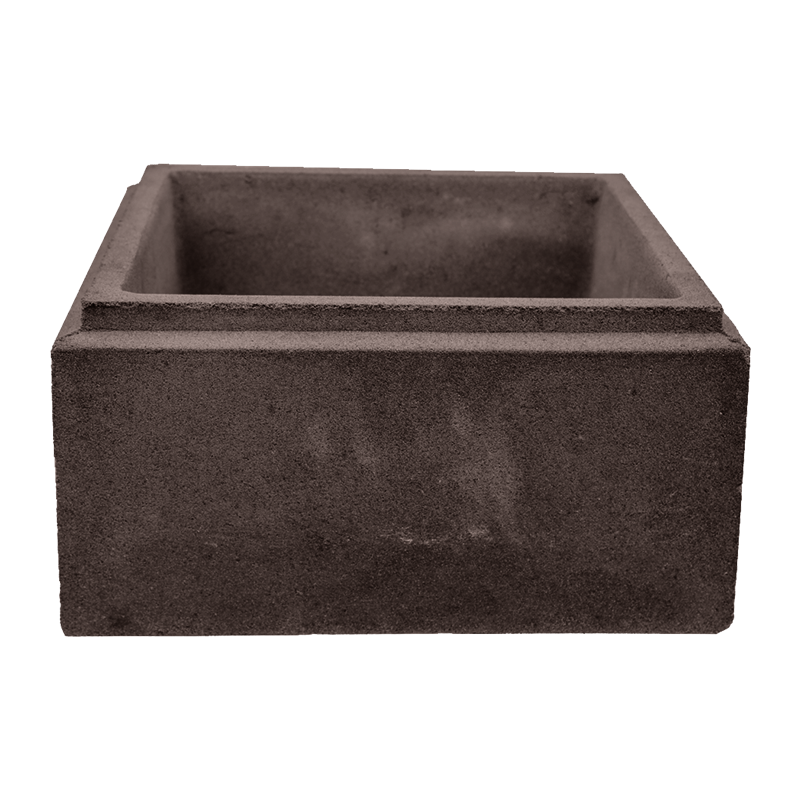 Блок столба фактура гладкая БС-40 4Бастион 400x400x200 мм Коричневый со скидкой в Санкт-Петербурге