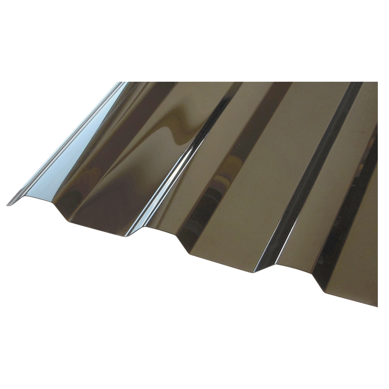 Поликарбонат профилированный Novattro 0,8 мм 3000x1150 МП-20  Бронза дешево 