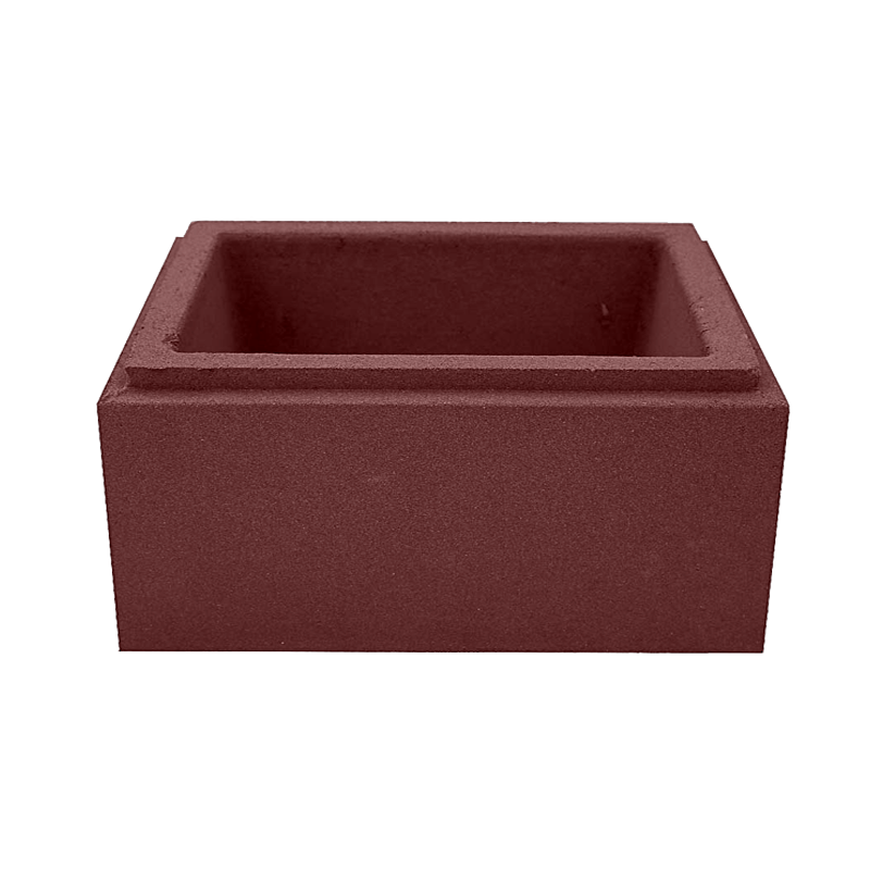 Блок столба фактура гладкая БС-40.30 4Бастион 400x300x200 мм Красный со скидкой в Санкт-Петербурге