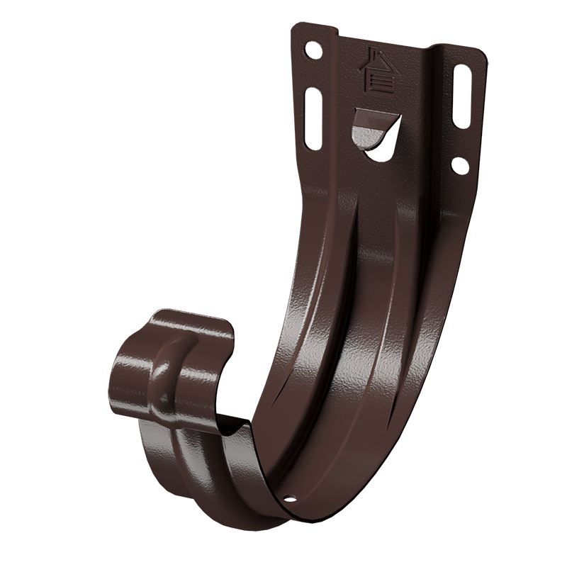 Кронштейн желоба карнизный Docke STAL PREMIUM D125 RAL8019 Шоколад 65 мм в Санкт-Петербурге