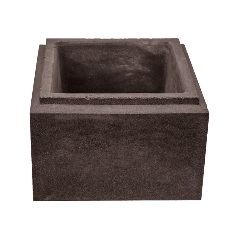 Блок столба фактура гладкая БС-30 4Бастион 300x300x200 мм Коричневый со скидкой в Санкт-Петербурге