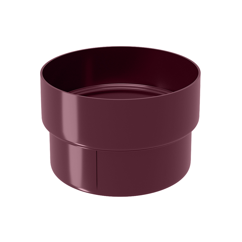 Муфта трубы соединительная Grand Line ПВХ Классика D87 Бордо RAL3005 в Санкт-Петербурге