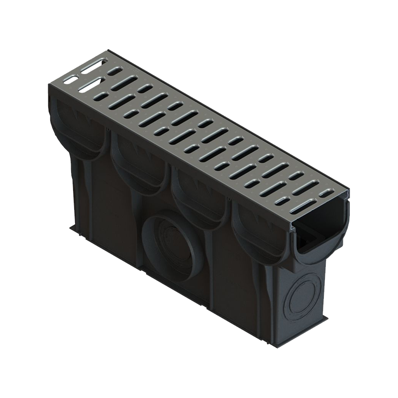 Пескоуловитель ПВ-10.14.25-ПП S'park DN100 пластиковый с решеткой 500x133 мм H250 0888011 Standartpark