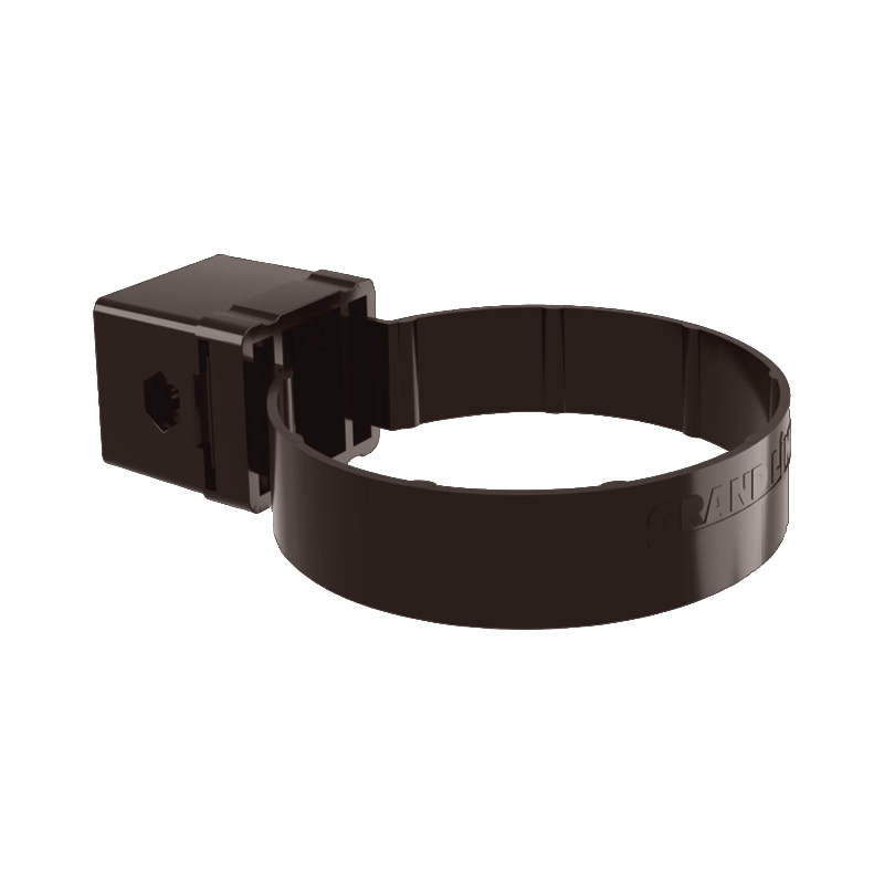 Хомут трубы Kliker Grand Line ПВХ Классика D87 Коричневый RR32 в Санкт-Петербурге